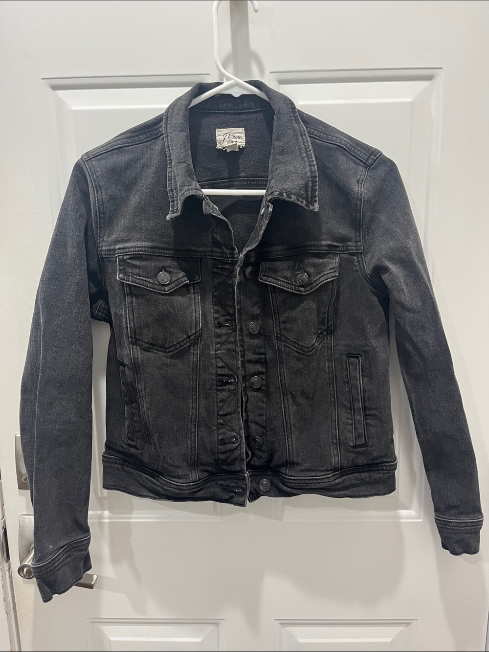 Black Washed Denim JCREW Jacket